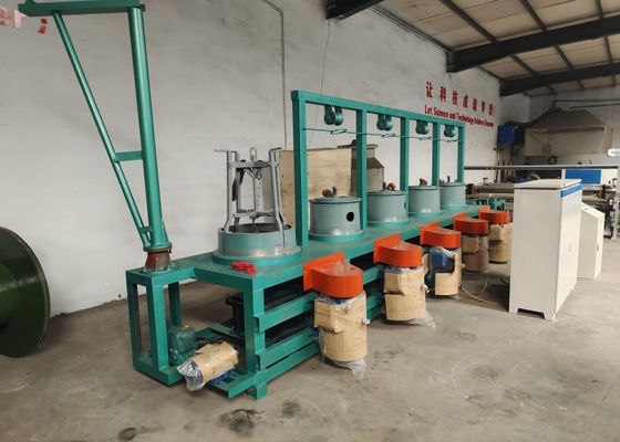 Motor 15kw 6.5mm  Steel Wire Drawing Machine 5 Drums Pulley Type